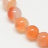 10 perles de 8 mm en Cornaline, grade A