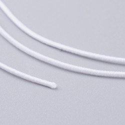 10 mètres de cordon en latex gainé élastique blanc 0.8 mm