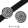 2 perles noeud celte pour bande de montre ou bracelet