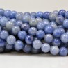10 perles de 8 mm en aventurine bleue