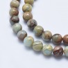 10 perles de 6 mm en jaspe Aqua terra