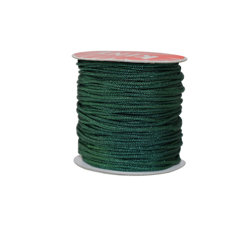 10 mètres de fil Nylon Shamballa 0.8 mm macrame vert