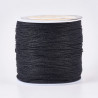 10 mètres de fil Nylon Shamballa 0.8 mm macrame noir