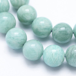 10 perles de 8 mm en Amazonite