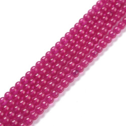 10 perles de 3 mm en rubis