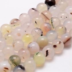 10 perles de 8 mm en Agate...