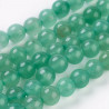 10 perles de 6 mm en Aventurine verte