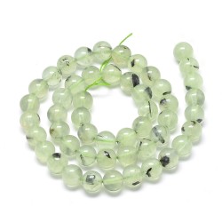 10 perles de 8 mm en Prehnite