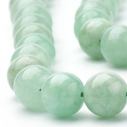 10 perles de 8 mm en jade...
