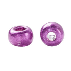 ~900 perles de rocaille en verre 3 mm violet 40 grammes