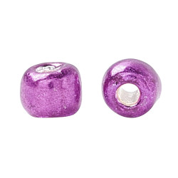 ~2700 perles de rocaille en verre 2 mm violet 40 grammes