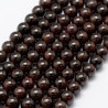 10 perles de 6 mm en Grenat almandin