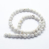 10 perles de 6 mm en Magnésite