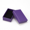 4 coffrets violet pour vos bijoux 8.4 x 5.1 x2.5 cm