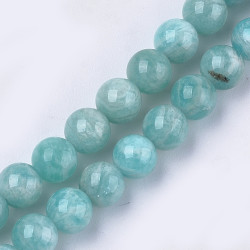 10 perles de 6 mm en Amazonite