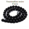 10 perles de 8 mm en Tourmaline, grade AB