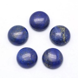 10 cabochons demi-rond en Lapis lazuli 12 mm
