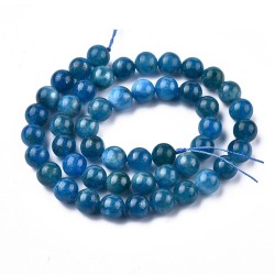 10 perles de 8 mm en Apatite, grade A+
