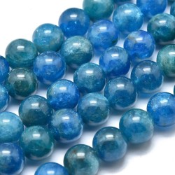 10 perles de 8 mm en Apatite, grade A+