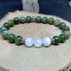 1 bracelet en Jade de Taiwan & sélénite