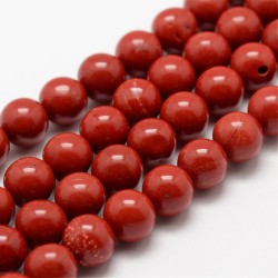 jaspe rouge perles de 8 mm