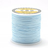 10 mètres de fil Nylon Shamballa 0.8 mm macrame bleu clair lumineux