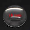 10 cabochons de verre transparent 18 mm
