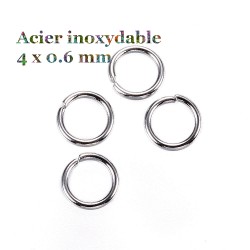 anneaux de jonction en acier inoxydable 4 mm