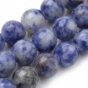 10 perles en 8 mm en Sodalite du Brésil