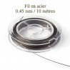 1 bobine de fil en acier 0.45 mm par 10 mètres