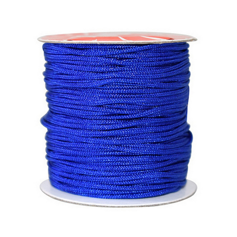 10 mètres de fil Nylon Shamballa 0.8 mm macrame bleu
