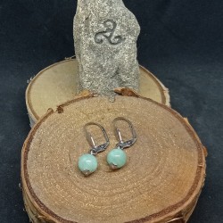 1 paire de boucles d'oreilles en Jade de Birmanie