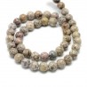10 perles en Maifanite, 8 mm, pierre medicinale