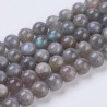 10 perles de ~7.7 mm en Labradorite